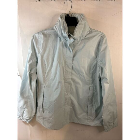 Swiss Tech Peak Rain Hooded Jacket Blue XL zipper 16/18 rn#52469 new - Picture 2 of 9